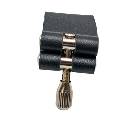 ABRAZADERA CUERO SAXO ALTO ECONOMICA SILVER